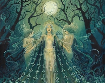 Nyx Goddess of the Night 8x10 Art Print