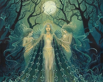 Nyx Goddess of the Night 11x14 Art Print