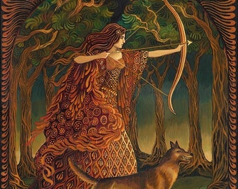 Artemis Goddess of the Hunt 16x20 Poster Print