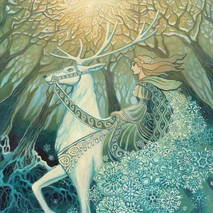 Snow Queen Goddess Art 11x14 Poster Print