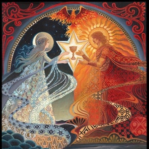 Alchemical Wedding 16x20 Print Goddess Art Nouveau Poster
