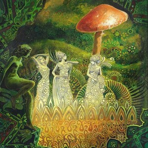Celtic Mythology Art Print: Tuatha Dé Danann Goddess Artwork