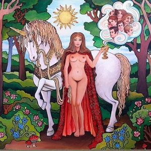 Love Witch Art Print: Elaine's Potion, Mystical Pagan Decor (11x14)