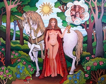 The Love Witch - Elaine's Love Potion 11x14 Print Psychedelic Pagan Art