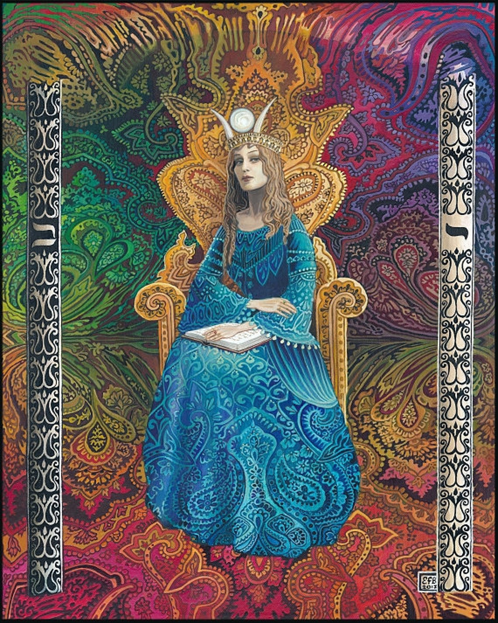 The High Priestess 8x10 Print Tarot Psychedelic Art Psychic Etsy The High Priestess 8x10 Print Tarot Psychedelic Art Psychic Etsy