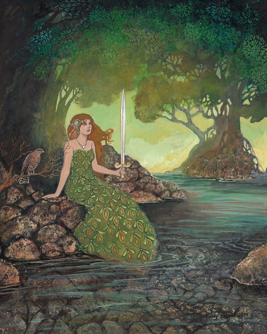 The Lady Of The Lake 8x10 Fine Art Print Pagan Mythology Etsy