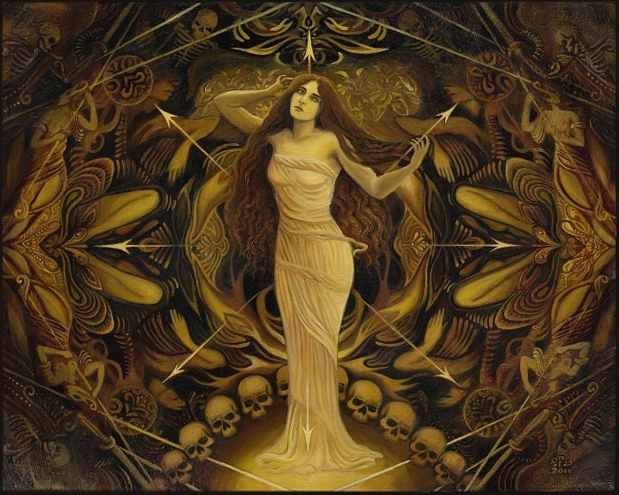 Eris Goddess of Chaos Discordia ACEO ATC Mini Art Print Pagan Mythology  Psychedelic Bohemian Gypsy Witch Goddess Art - Etsy