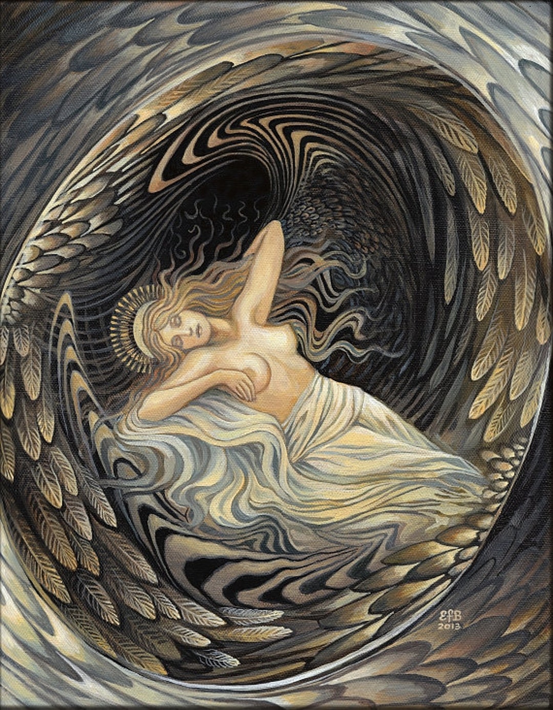 Angel's Egg 11x14 Fine Art Print Pagan Mythology Art Etsy