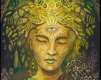 Sophia Goddess of Wisdom Visionary Art 11x14 Poster Print