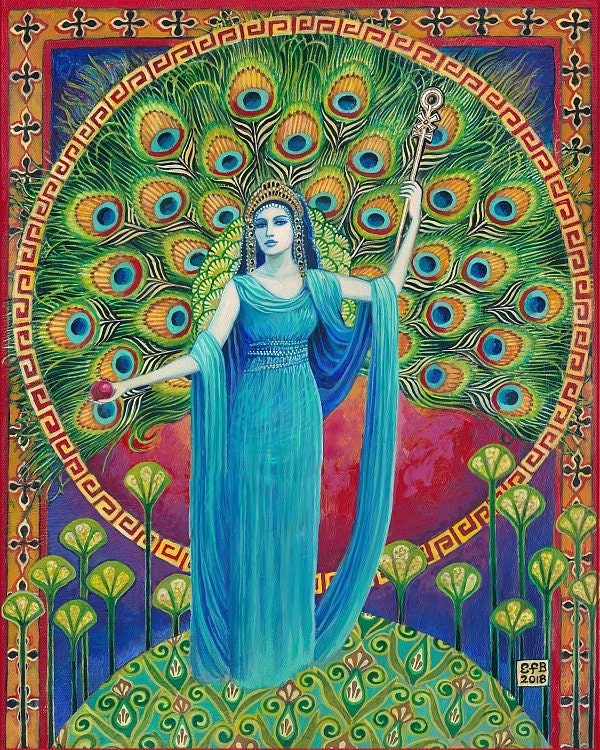 Goddess Art Hera the Greek Goddess of Marriage Original - Etsy