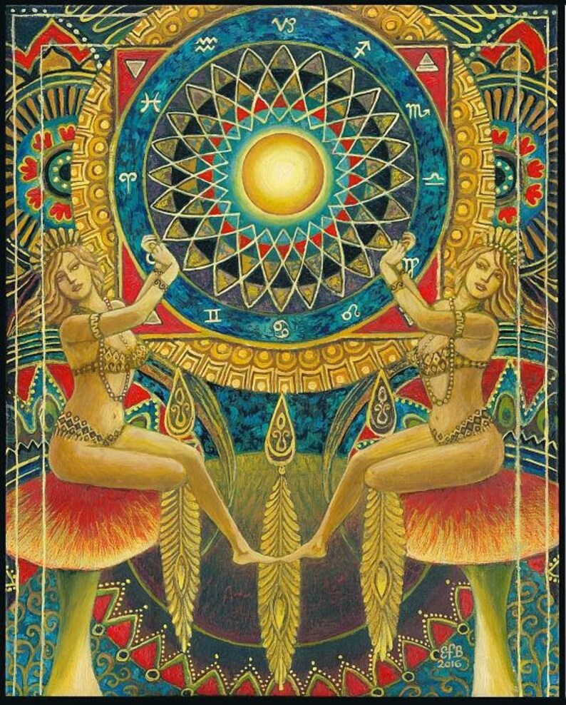 Ruota Della Fortuna Tarocchi Amore La ruota della fortuna 11x14 Tarocchi stampa arte pagana | Etsy