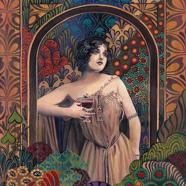 Meditrina Roman Goddess of Wine 8x10 Poster Print