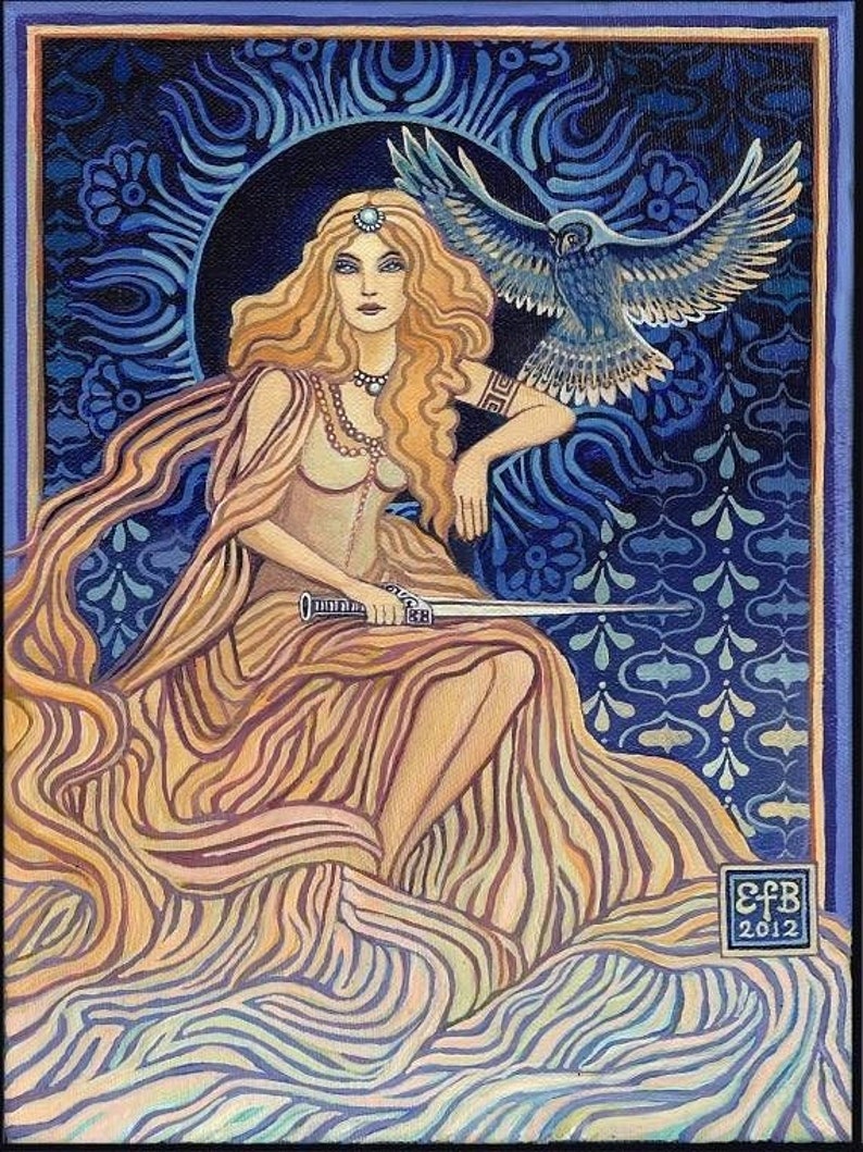 Minerva Roman Goddess of Wisdom 8x10 Giclée Print on Canvas image 1