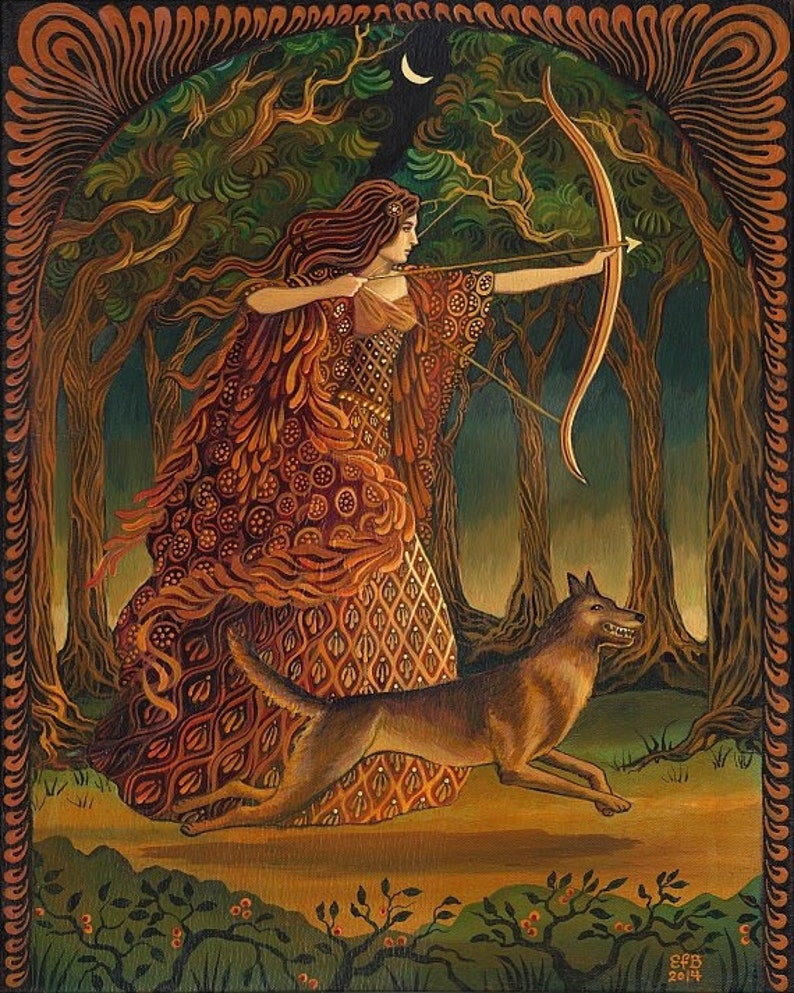 Artemis 8x10 Print Goddess of the Hunt image 1