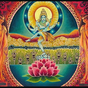 Nataraja Shiva The Cosmic Dancer 8x10 Art Print