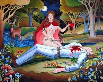 The Love Witch - Elaine's Undying Love 16x20 Print Psychedelic Pagan Art