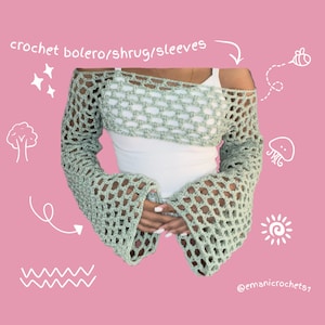 handmade custom crochet shrug / bolero