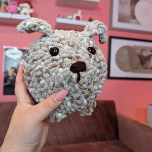 Adorable Hand-Crocheted Loaf Dog Plush | Cute Dog Toy | Perfect Gift for Dog Lovers | Home Decor | Amigurumi Dog