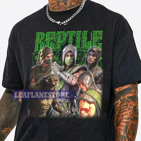 Limited Mortal Kombat 1 Reptile Vintage T-Shirt, Gift For Women and Man Unisex T-Shirt