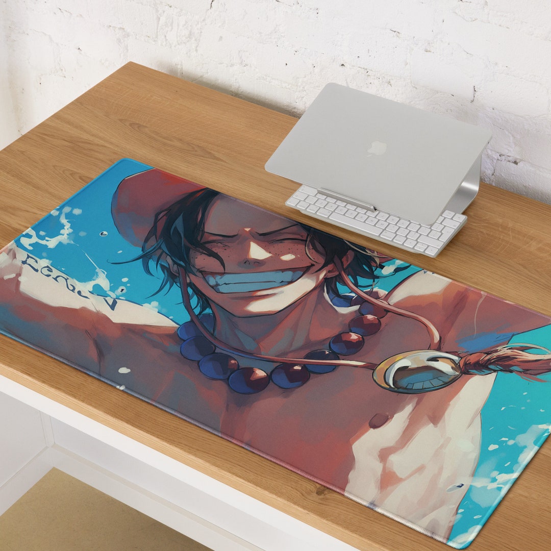 One Piece Anime Mouse Pad, Strawhat Luffy Gaming Mousepad, Ace Office