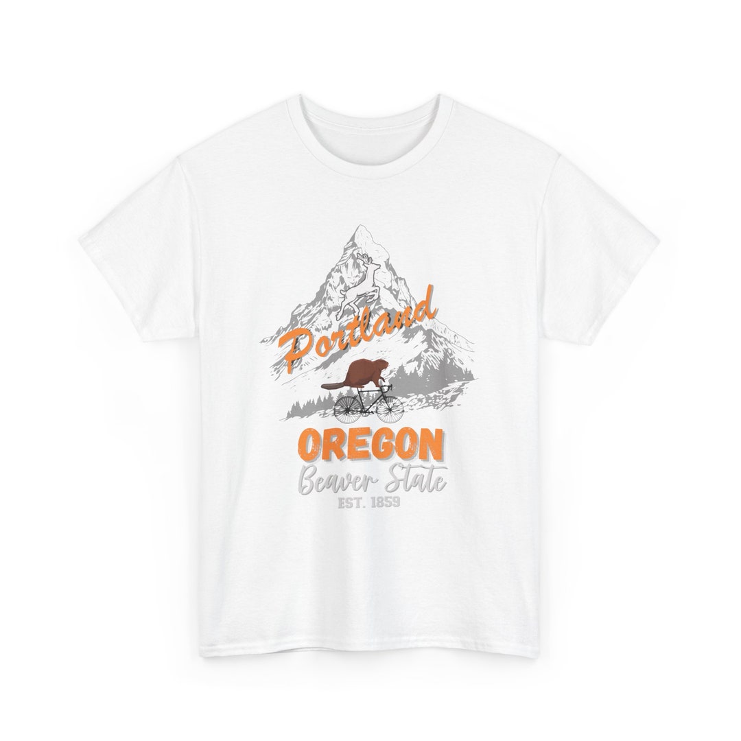Oregon "beaver State", Portland Crewneck T-shirt, 33rd State Shirt - Etsy