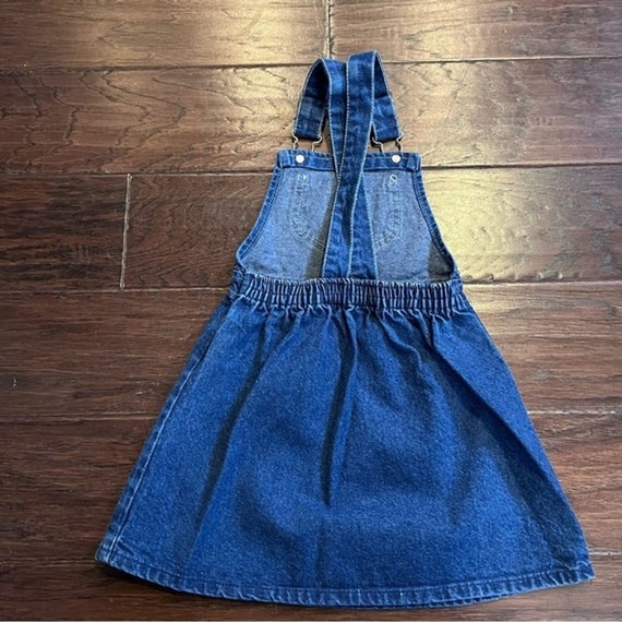 Osh Kosh BGosh denim overall dress skirt vintage … - image 2