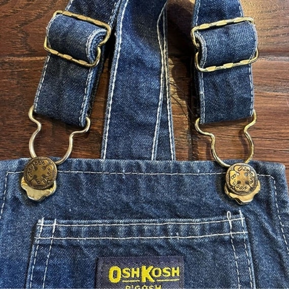 Osh Kosh BGosh denim overall dress skirt vintage … - image 6