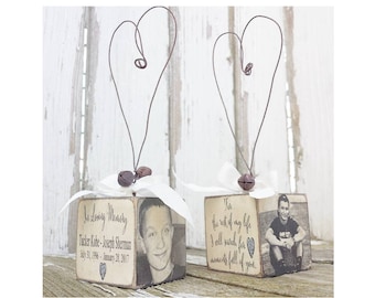 Personalized Remembrance Ornament | Memorial Photo Keepsake | Sympathy Gift | Custom Memorial Ornament