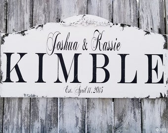 Last Name Sign |Established Sign |Rustic Wedding Decor |Farmhouse Decor |Family Name Sign |Farm House Signs |Rustic Wedding Sign |Wood Sign