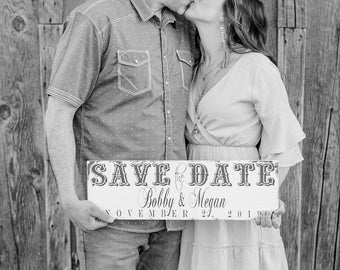 Rustic Engagement Sign | Save The Date Sign | Wood Engagement Sign | Rustic Engagement Prop | Engaged Prop | Western Wedding |Cowboy Wedding
