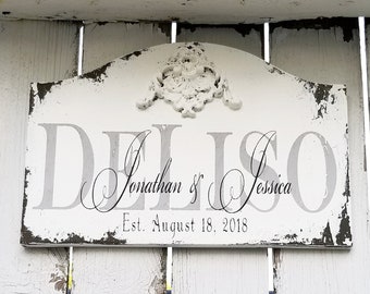 Established Family Sign | CUSTOM NAME SIGN | Personalized Sign |  Vintage Sign | Family Last Name Sign | Custom Wooden Sign | Last Name Sign