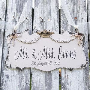 Fairytale Wedding Sign | Mr and Mrs Sign | Rustic Wedding Sign |  Fairytale Wedding Decor |Cinderella Wedding |Personalized |Fairytale Theme