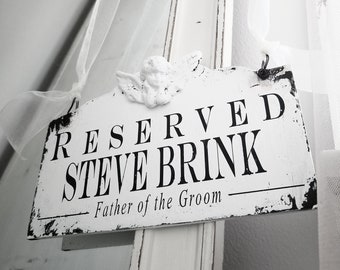 In Loving Memory Sign | Reserved Sign | Rustic Wedding Chair Sign | Rustic Wedding Decor | Memorial Sign | Wedding Sign | Personalized Sign