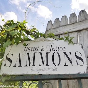 Last Name Sign |Established Sign |Rustic Wedding Decor |Farmhouse Decor |Family Name Sign |Farm House Signs |Rustic Wedding Sign |Wood Sign