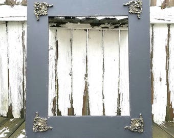 PICTURE FRAME | Open Frame | Shabby Chic Frame | Ornate Frame | Wedding Frame | Large Wood Frame | Wedding Decor | Vintage Frame |Distressed