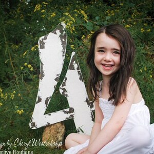 BIG WOODEN NUMBERS Numbers Made of Wood Large Wood Number 5 Large Birthday Photo Prop Distressed Wood Numbers Gigantic Numbers image 6