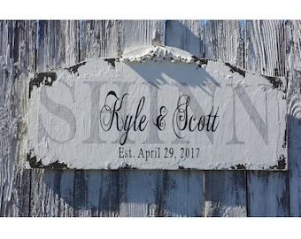 Wooden Established Sign | FAMILY NAME SIGN | Wedding Sign  |Custom Name Sign | Wooden Established Sign | Personalized Name Sign | Rustic