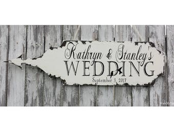 Personalized Wedding Arrow |Rustic Wood Wedding Arrow |Large Arrow |Rustic Wood Arrow Sign |Arrow Signage |Rustic Wedding Arrow for Ceremony