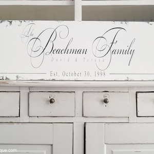 Established Sign | FAMILY NAME SIGN | Blended Family Sign | Rustic Wedding Sign | Blended Family Gift | Second Marriage Gift | Farm House