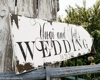 Rustic Wedding Arrow Sign | Rustic Wedding Decor | Wooden Arrow | Wedding Sign | Barn Wedding Decor | Rustic Arrow Sign | Directional Arrow