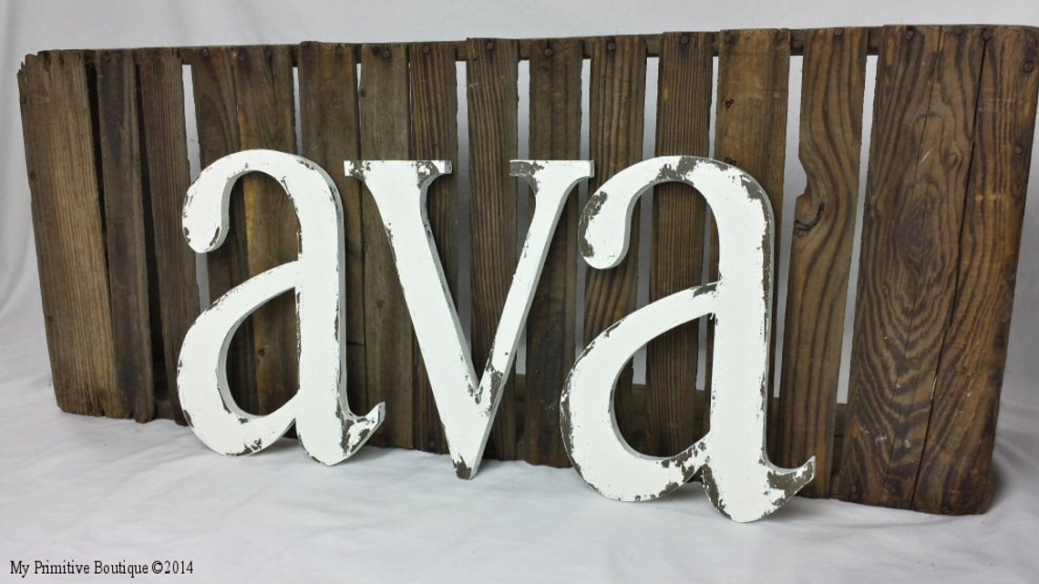 WOODEN LETTERS Wall Letters Wooden Name Letters 10 Etsy