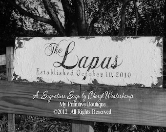 Established Sign | Last Name Sign | PERSONALIZED Family Name Sign | Wooden Name Sign | Wedding Sign | Wedding Gift for Couples |Wedding Sign