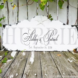 Rustic Beach House Sign | Last Name Sign | Rustic Beachhouse Decor | Rustic Beach Wedding Sign | Beach Wedding Decor | Starfish |Wooden Sign