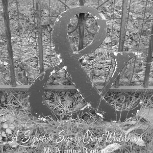 Ampersand Wooden Symbol | Rustic AMPERSAND Symbol | Ampersand Decor | Engagement Photo Prop | Rustic Letters | Distressed Letters |Ampersand