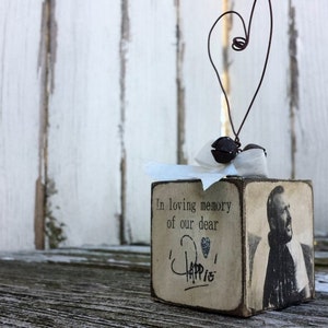 In Memory of Ornament | Custom Photo Ornament | Christmas Ornament | Grieving Gift | Sympathy Ornament | Bereavement Gift |Personalized Gift