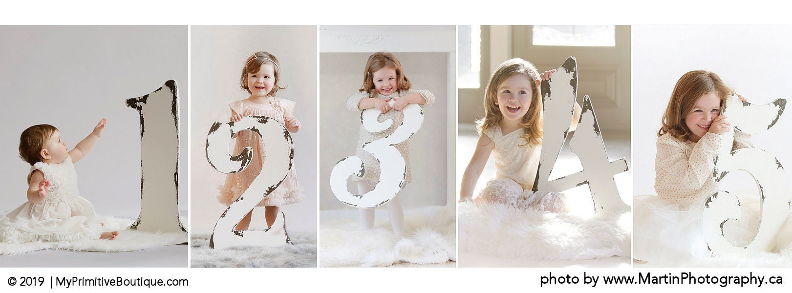 LARGE WOODEN NUMBERS | Large Wooden Number 4 | Baby's 4th Birthday | Birthday Photo Props | Birthday Party Decoration | Hand Painted Numbers