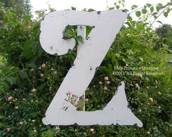 24 INCH HOUTEN LETTER | Grote houten muurletters | Rustieke muurletters voor de kinderkamer | Houten gastenboekbrief | Grote houten uitgesneden letters