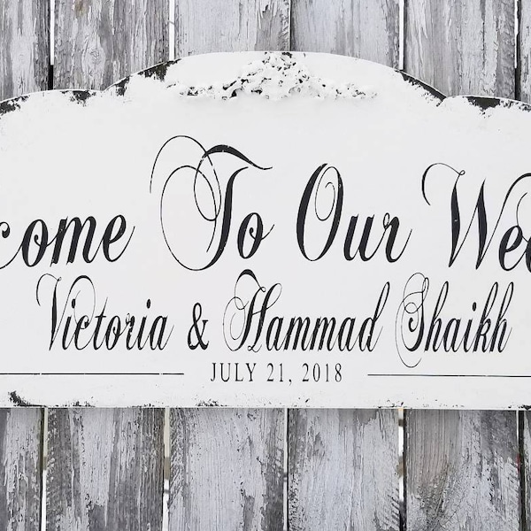 Welcome to Our Wedding Sign | Spring Wedding Welcome Sign | Spring Wedding Decor | Wooden Welcome Sign | Welcome Wood Sign | Engagement Gift