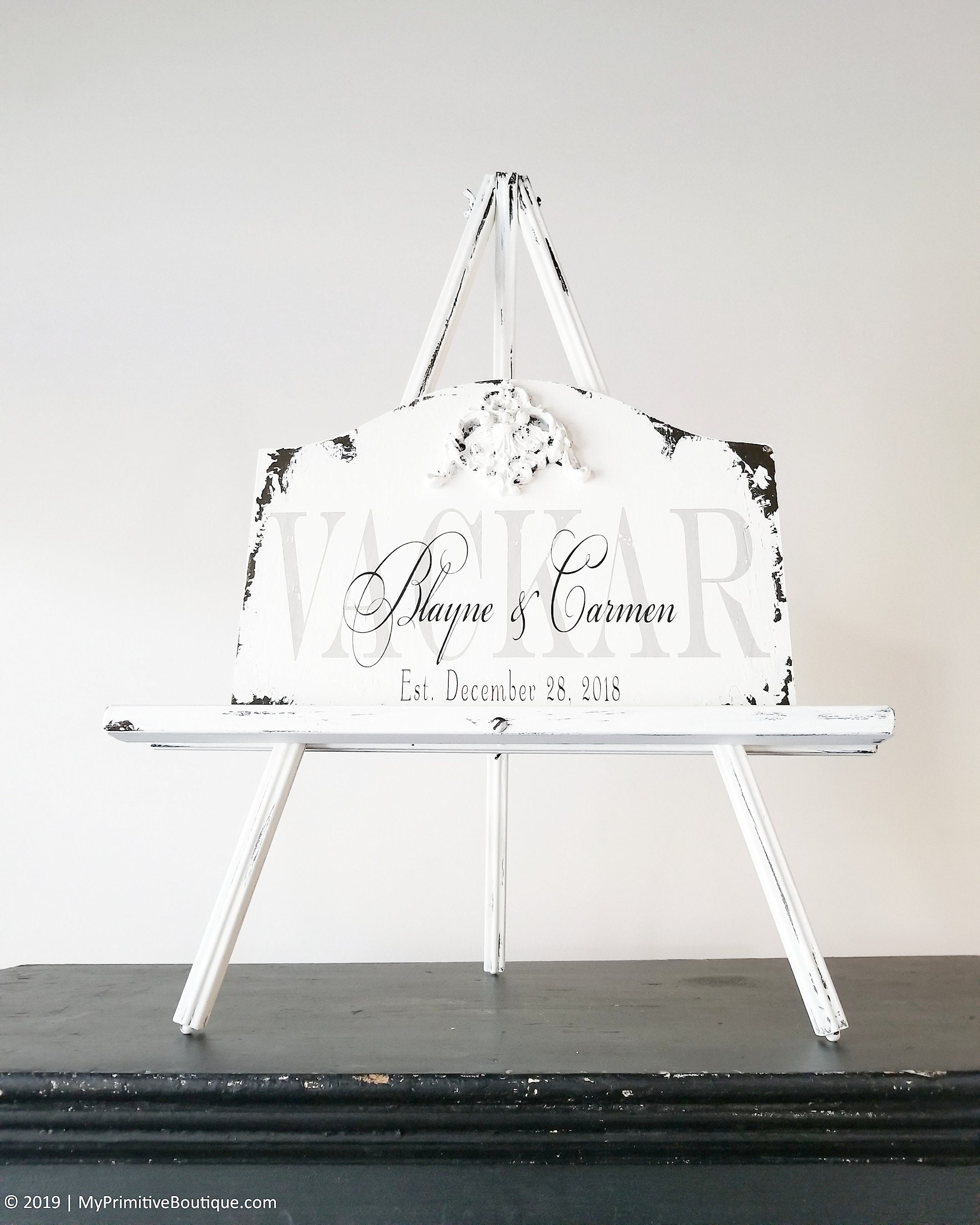 Easel for Wedding Wedding Easel Wooden Easel White Easel Etsy