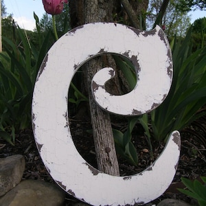 WOODEN LETTERS | Wood Wall Letters | Hand Painted Letters | Rustic Letters | Handmade Letters | Letter Decor | Wooden Letter C | Alphabet